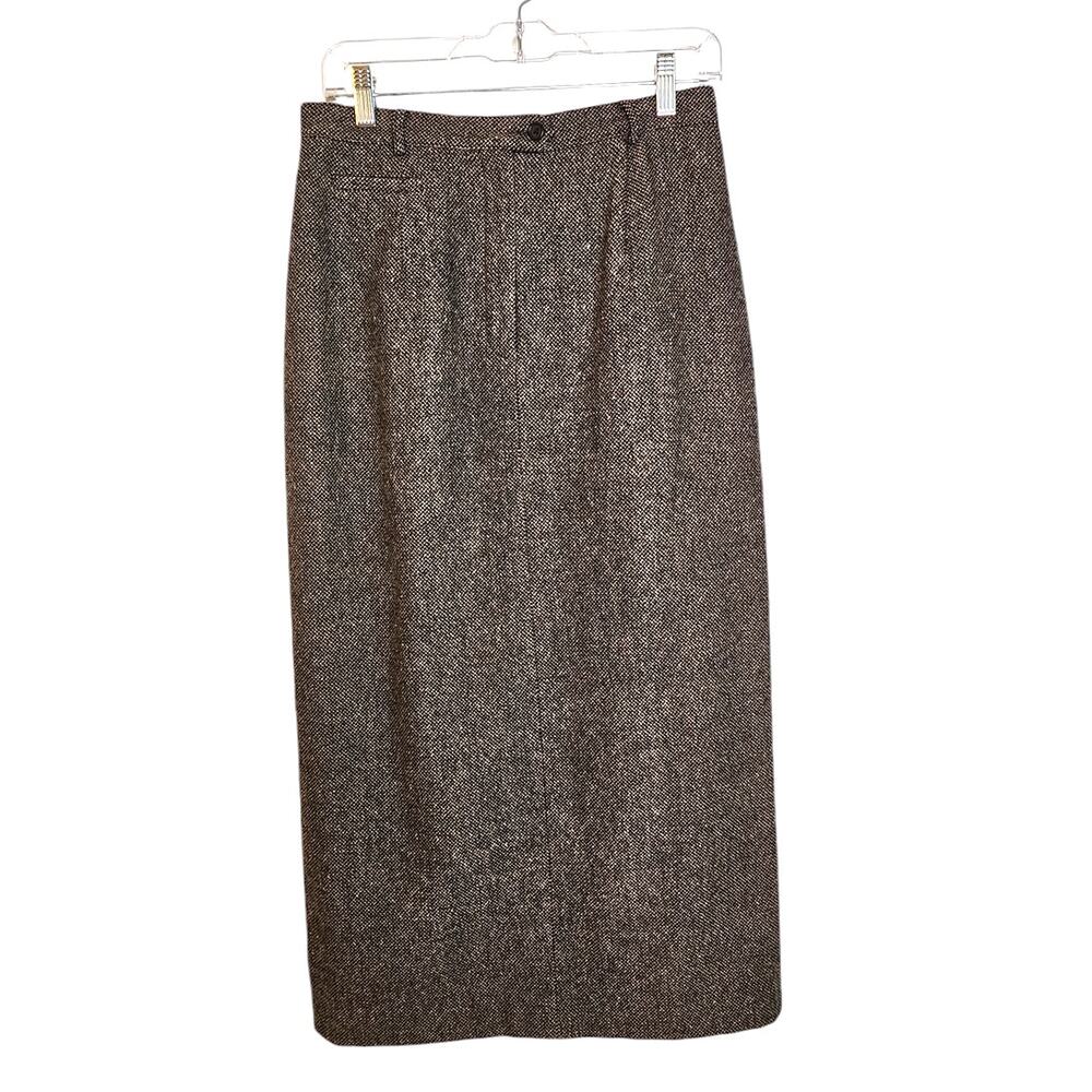 Vintage Lauren Ralph Lauren Brown Wool Classic Long Skirt